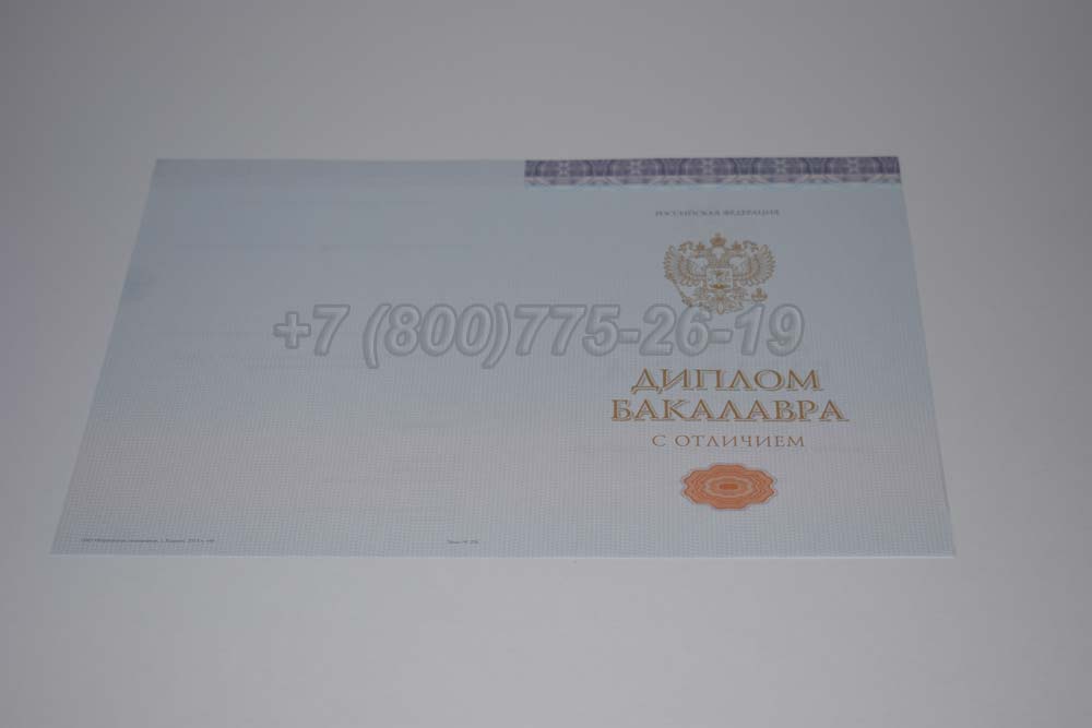 Бланк красного диплома бакалавра Гознак 2013-2025 год выпуска г.Барнаул