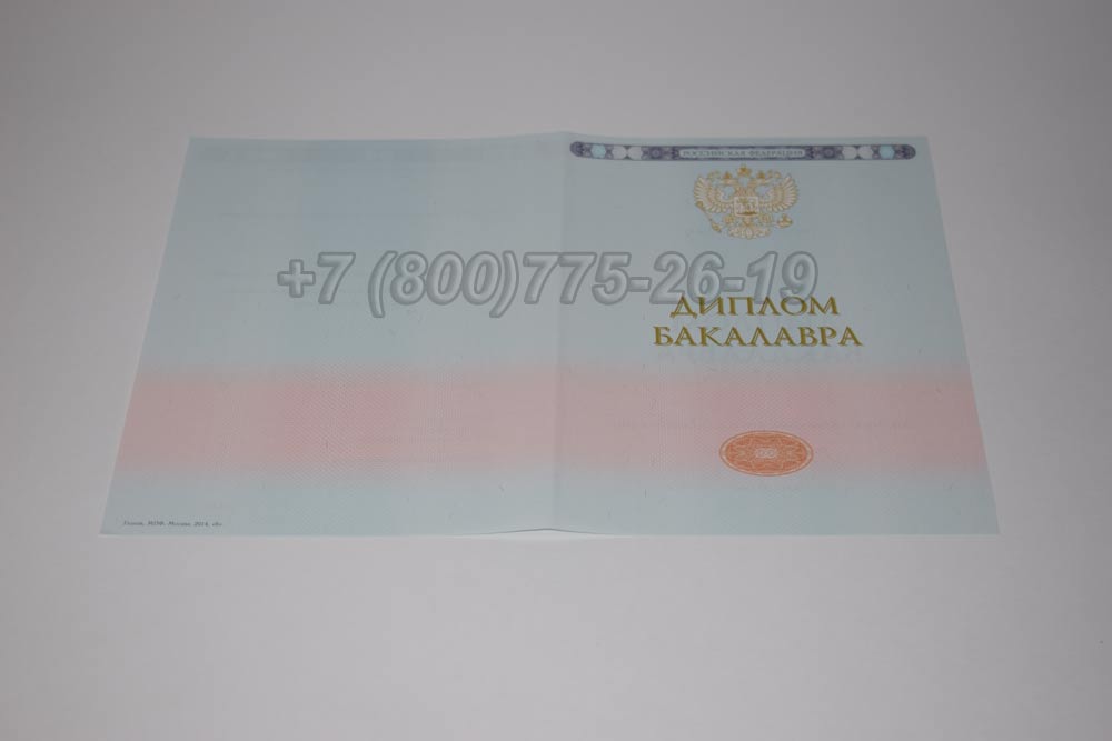 Бланк диплома бакалавра Гознак 2014-2025 год выпуска г.Барнаул