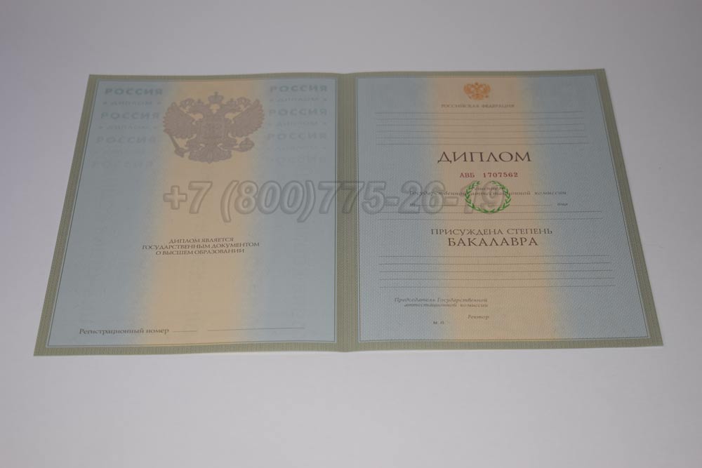 Бланк диплома бакалавра Гознак 2003-2008 год выпуска г.Барнаул