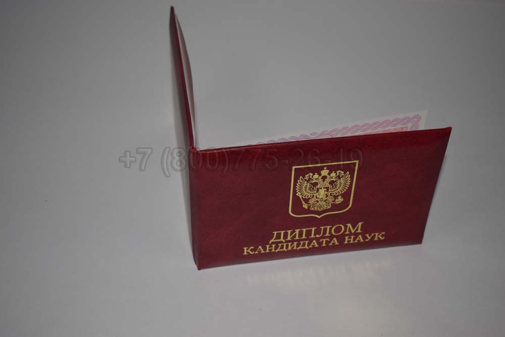 Диплом кандидата наук Гознак 2013-2016 год выпуска г.Барнаул