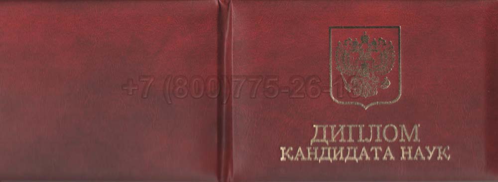 Диплом кандидата наук Гознак 2013-2016 год выпуска г.Барнаул
