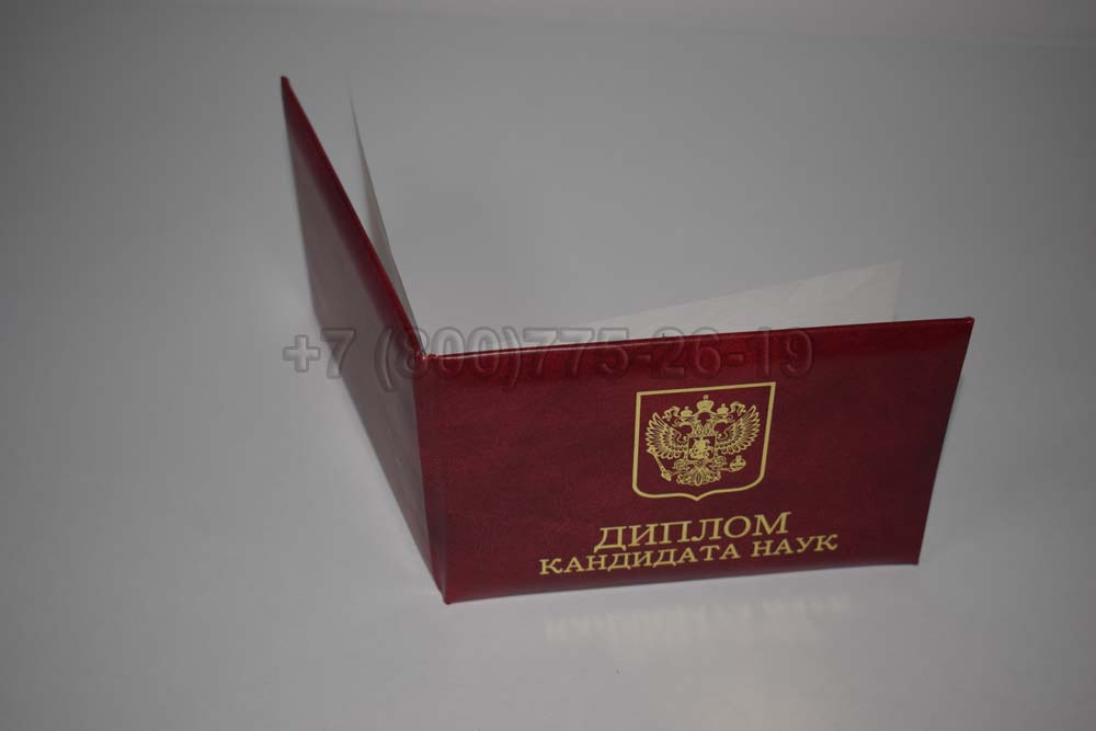 Диплом кандидата наук Гознак 2001-2012 год выпуска г.Барнаул