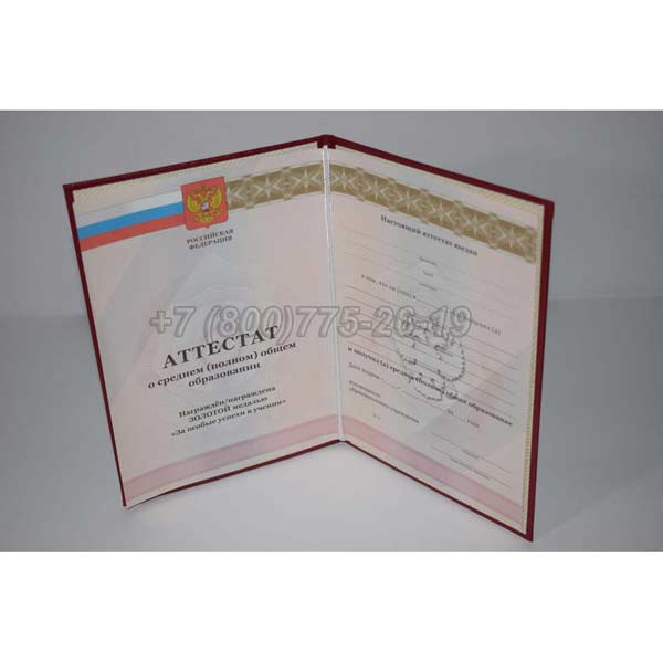 Аттестат За 11 Класс Золото 2010-2013 г.в. Барнаул