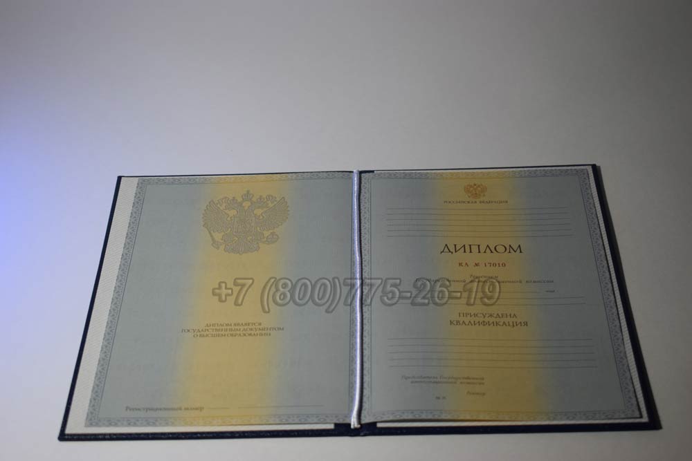 Диплом о высшем образовании Гознак 2011-2013 год выпуска г.Барнаул